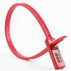 OSUN 케이블타이 자전거 자물쇠 킥보드 유모차 철문 오토바이 캐리어 잠금, 레드, 2개