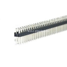 UCI電子 雙排排針 180度 2.54mm 2x40P, 1個