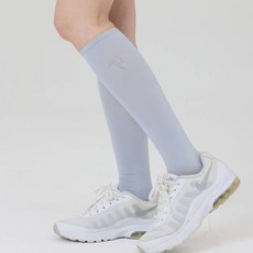 제이투제이 여성골프웨어 쿨드라이 큐빅 리본 니삭스, 그레이, 1개