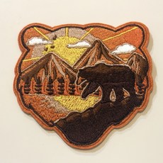 刺繡/梯子繡, 橘咖, 1個