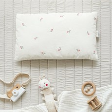 마롤로뜨 사계절 30수 씬필로우 유아 신생아 돌 아기 베개 낮은베개, 달콤튤립_씬필로우