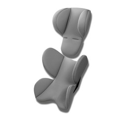 蘇霏小舖 安全座椅提籃坐墊 安全座椅換洗墊 推車座墊 安全座椅護腰護頭墊, 青灰, 1個