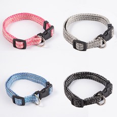 狗狗牽引繩背心式寵物胸揹帶遛狗繩中小型柴犬柯基比熊泰迪狗鏈子, 1個, 單個項圈【顏色可備註】