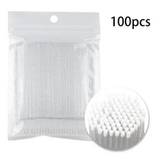 일회용 속눈썹 브러쉬 100pcs 마이크로 연장 도구 개별 제거 애플리케이터, 01 나일론, 1개