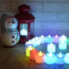 무지개샵 모형 전자 양초 캔들 무드등led