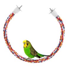 해피 앵무새 컬러 횃대 장남감 그네 휴식공 횟대 로프, WBA0ECA_80cm／FREE