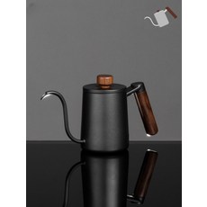 핸드 드립 커피 전기 세라믹 주전자 온도표시 긴주둥이 포트, 2_ 미니 주전자 블랙 350ml