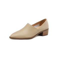 에쥬아 여성 정장 구두 심플 단화 양가죽 면접 구두 3cm