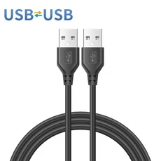 USB 2.0 연장 케이블 남성-남성 A 라디에이터 하드 디스크 용 실리카 젤 웹 카메라 데이터 전송 확장, 02 0.5m, 01 Black