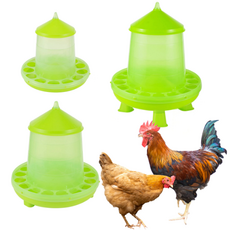 닭 항균 모이통 사료통 오리 병아리 자동 급식기, 4kg다리있음, 1개