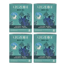 나트라케어 울트라 패드 생리대 날개형 수퍼, 중형, 12개입, 4개