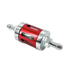 유니버설 오토바이 8mm 0.31인치 CNC 금속 알루미늄 대형 오일 필터 연료 필터 (SX SXF XC XCF XCW EXC CR, 05 Red