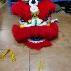 兒童國潮舞獅頭玩具 幼兒表演道具醒獅頭 舞獅衣服 民俗技藝