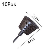 10Pcs 분재 비료 상자 분재 도구 비료 커버 바구니 상자 돔 케이스 플라스틱 식물 버그 휴대용 보육 냄비 정원, 블랙계열