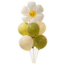 氣球派對佈置, 橄欖花桌飄套組（氣球+支架+1米燈）