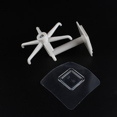 제오오스토어 문어발 회전후크 6구 화이트 화장실 타올 행주 접착식