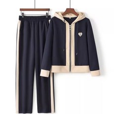 秋季套裝女阿嫲裝春秋高檔中老年阿嫲運動秋裝上檔次兩件套一整套