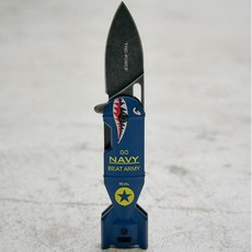 TAC-FORCE 鯊魚炸彈造型小刀 TF-NA1039NAVY 海軍藍, 1個