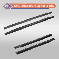 2001-2007 Toyota Sequoia 도어 벨트 몰딩 씰 Weatherstrip Black 75730-0C010 용 4Pcs, 01 Black