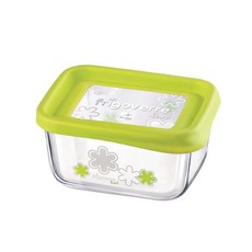 Bormioli Rocco 보르미올리 로코 프리고베르 팬 시스템 13x10cm 그린 500ml, 1개, 초록색, 1L