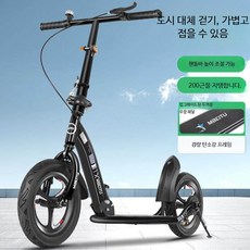 Liverry 외발 휴대용 접이식 밸런스 스쿠터 성인용 비전기식 야외 스포츠용, 1개, 진주색 업그레이드 바구니, 단일 모델