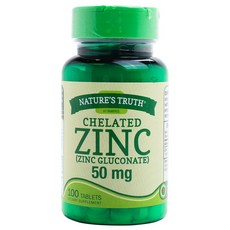 NATURE'S TRUTH 螯合鋅錠 50mg, 1個, 100 件