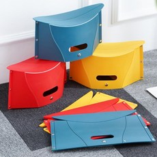 간이의자 휴대용 접이식의자 캠핑 오픈런 줄 서기, 노랑, 1개