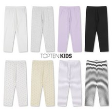 [백화점 정품] 탑텐키즈 귀여운 아동의류 아동 의류 SS (여아) 에센셜 코튼스판 7부 레깅스특가 MKE5PT2903