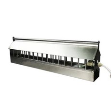 닭 사료 통 모이 조류 오리 스테인리스 배급기, 1개