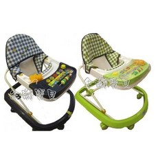 企鵝寶貝聲光音樂撥珠遊戲盤學步車 小熊動感音樂學步車 螃蟹車 助步車-全新台灣製-826N, 1個, 綠色