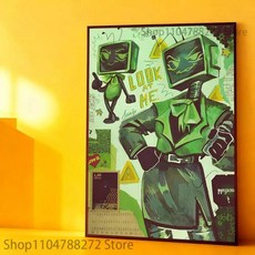 포스터 방수 벽 아트 데칼 자기 접착식 미적 장식 홈 리빙용, 15. z13