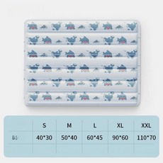 반려동물 여름용 쿨링 매트 강아지 고양이 냉방 아이스 침대, 1개, 화이트샤크