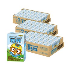서울에프엔비 뽀로로가 좋아하는 튼튼 우유 140ml 72팩 (24팩x3) 어린이 멸균우유 스타배송