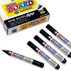 (GKS65433)문화 화이트 보드마카 12개입(검정), 12개, 기본