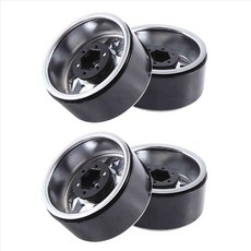 4PCS 금속 합금 1.9 1:10 RC 크롤러 축 SCX10 AXI03007 90046 TRX4 REDCAT GEN8, 은