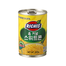 리치스 스위트콘 425g 24개 옥수수 통조림 태국콘