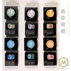 愛美佳 6色 星砂雲錦凝膠 亮粉膠 罐裝, 1個, no.06