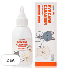 리스펫랩 반려동물 아이케어 눈세정제, 120ml, 2개