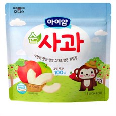 아이얌 순사과 동결건조 과일칩, 15g, 12개