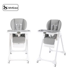 多功能摺疊兒童餐椅，檢驗合格，寶寶用餐玩耍好幫手, 現貨 伯爵灰餐椅, 灰色