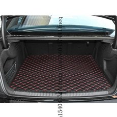 현재 세단 왜건 방수 스크래치 미끄럼 방지 보호 커버 자동차 트렁크 메인 매트, 1개, 3. Black red