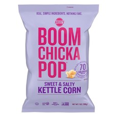 [미국직배송]앤지스 붐 치카팝 스위트 & 쏠티 케틀 콘 198g Angie's Boomchickapop Sweet & Salty Kettle Corn, 1개, 1개