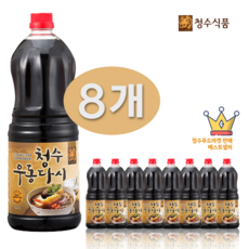 청수 우동다시1.8L x 8개 1BOX (업소용 만능소스) 국수 300g 1개 증정, 1.8L