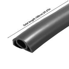 1PC 1M 전기 케이블 와이어 접착 숨기기 덕트 절연 커버 자체 코드 보호기 난연성 바닥, 검정색, 1개