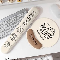 【好物優選Top1】優選好物鼠標墊 護腕辦公滑鼠墊 鍵盤滑鼠墊 減壓護腕墊 手腕滑鼠墊 滑鼠護腕墊 滑鼠護腕 電競鼠墊, 1個, 碗裏貓咪|護腕滑鼠墊,升級款[加厚防滑耐用]