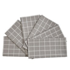 캐프마켓 일회용 격자 방수 테이블보 원형 사각 식탁보, 브라운, 4인(137 x 90 cm), 6개