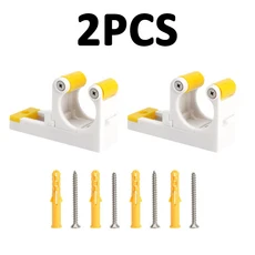 2/4PCS 자전거 스탠드 주차 후크 타이어 클램프 주최자 벽 마운트 클립 도로 MTB 행거 지원 브래킷 랙 스, 03 2PCS TCK-Yellow