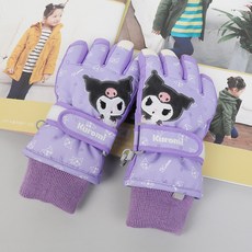 三麗鷗女童款酷洛米防水滑雪手套