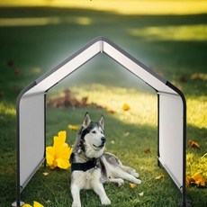 강아지그늘막 텐트 애견 하우스 접이식 야외 캠핑, 3. 검정색, 검정색 125x125x110cm, 1개