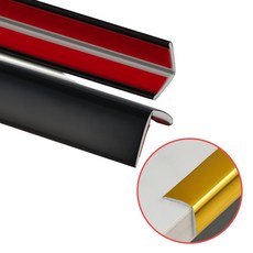 FTL 인앤아웃 스티커 모서리코너 ㄱ자 몰딩 3m/롤, 2개, 블랙(중)15mm